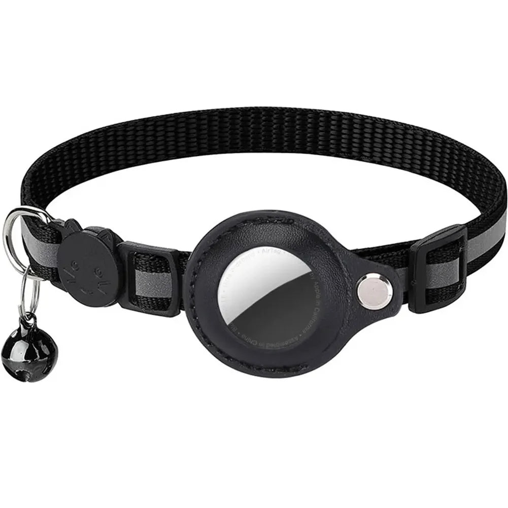 Reflective Cat Collar with AirTag Holder