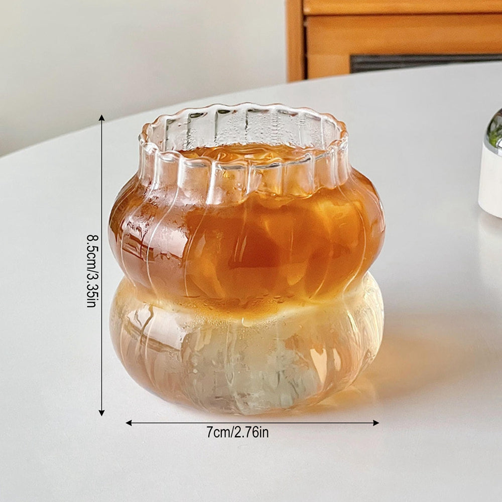 Glass Stripe Coffee Cup