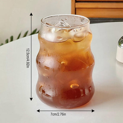Glass Stripe Coffee Cup