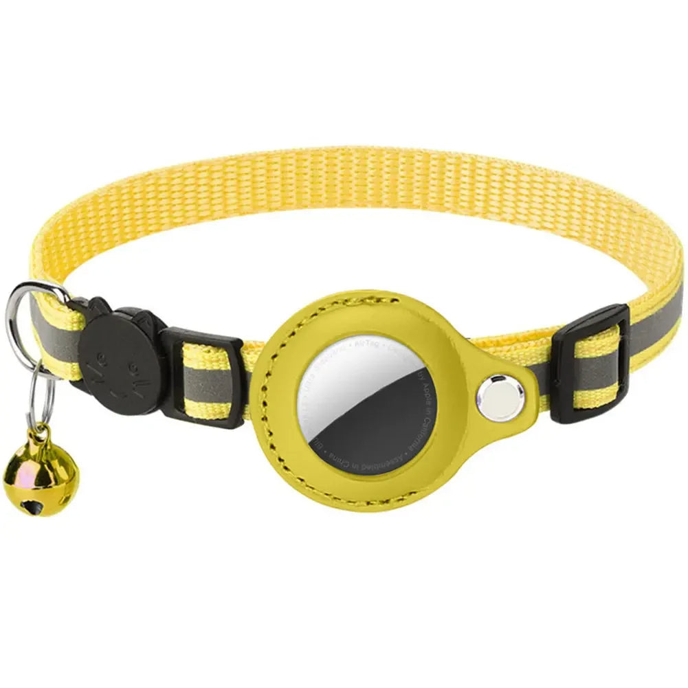 Reflective Cat Collar with AirTag Holder