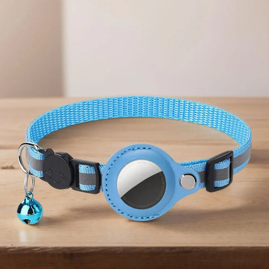 Reflective Cat Collar with AirTag Holder
