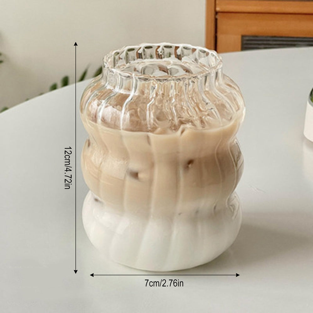 Glass Stripe Coffee Cup