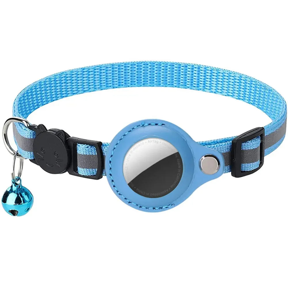 Reflective Cat Collar with AirTag Holder